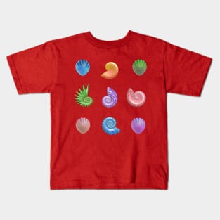 Colorful Seashells Kids T-Shirt